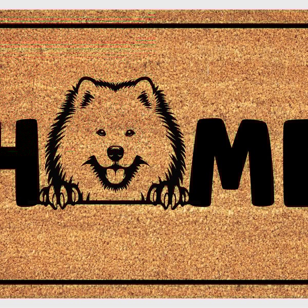 Samoyed Home Door Mat - Samoyed Welcome Mat - 3 Sizes