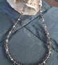 Smokey Quartz Rondelles and Sterling Silver Necklace  - Image 1