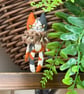 Hand Painted Miniature Cat Art Doll in Calico - Image 1