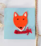 Fox handmade greeting card - Image 3
