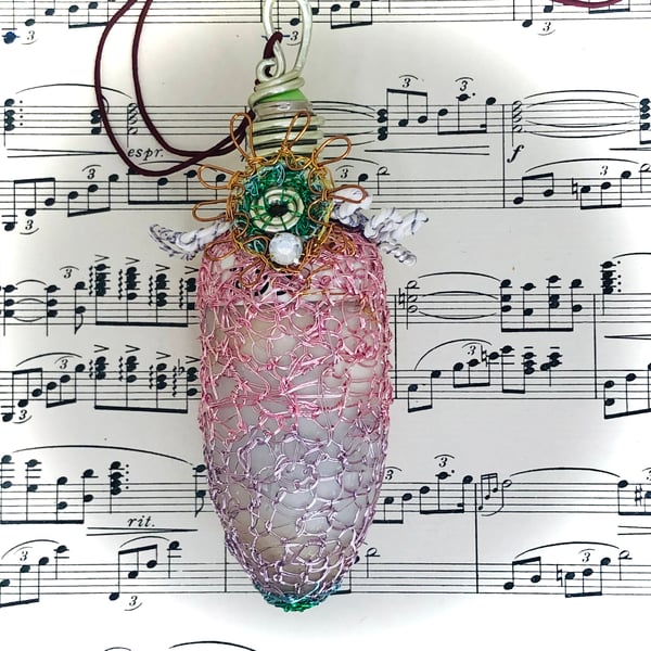 Lightbulb Christmas ornament - sustainable decoration 