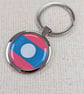 Laos Flag Keyring