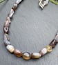 Botswana Agate Tumble Stones & Sterling Silver Necklace - Image 3