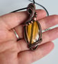 Natural Tigers Eye & Copper Pendant Necklace Gift Crystal Jewellery Jewelry - Image 5