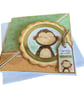 Twisted Easel Monkey Card. Birthday Card for Kids, Cute Jungle Animal Card - Image 4