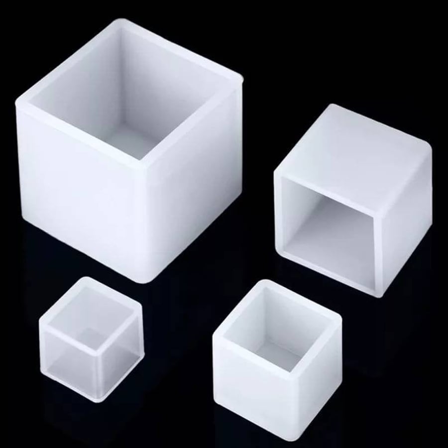 Cube Mold, Large Square Cube Mould, Block Mould, Silicone Cube Mould, Deep Pour 