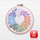 As the Leaves Turn Hand Embroider PDF Pattern