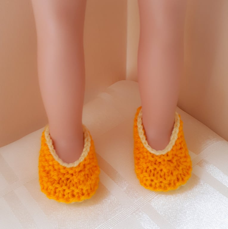 KNITTING PATTERN PDF Lemon Shoes for Doll