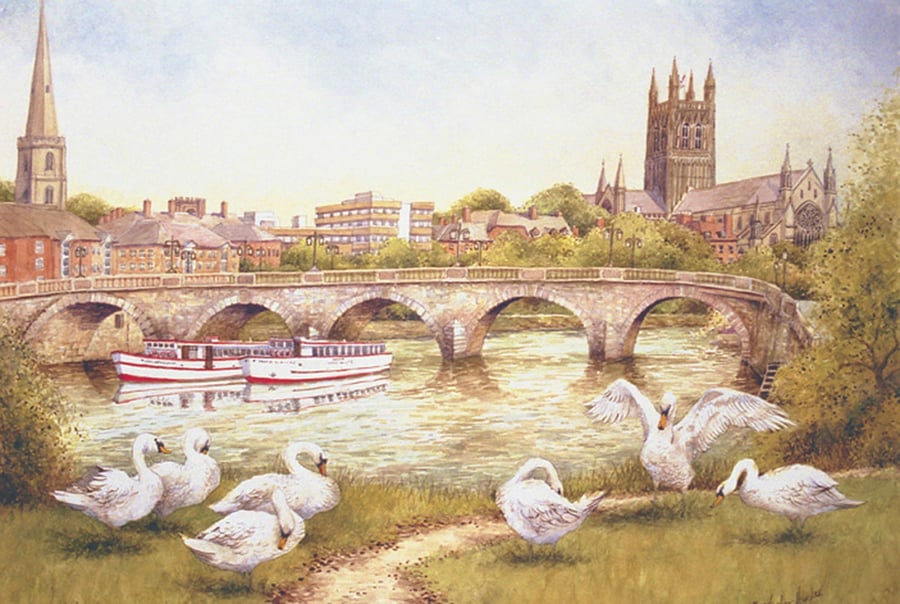Worcester. Signed Special Edition Print 