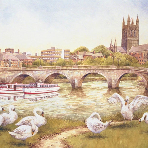 Worcester. Signed Special Edition Print 