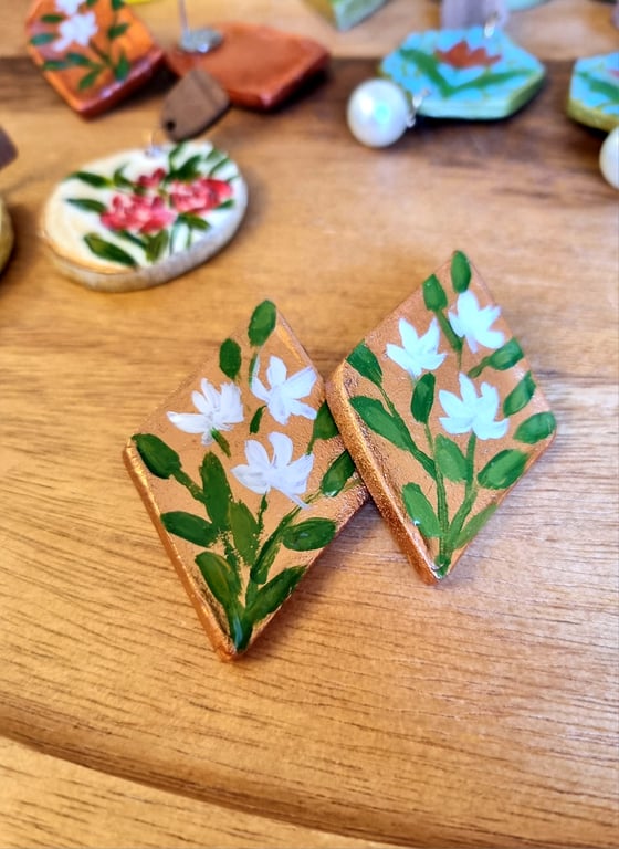 Spring Blossom Handmade Earrings