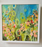 'I'm in the garden'  Original mixed medium painting  - Image 6