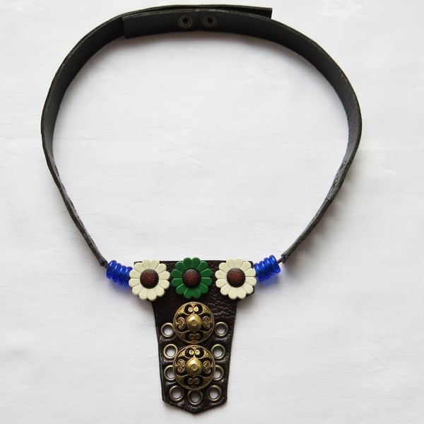 John Lennon Leather Talisman Necklace - Beatles Era (Custom Order)