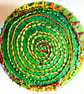 Buttons 1 inch button Hand Dyed Silks and Cottons Free Machine Embroidery Button