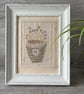 Hand Embroidered Framed Seedhead Picture - Image 2