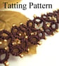 PDF Tatting Pattern - Lillian Bracelet With and Without Beads - Intermediate - Image 3