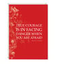 Wizard of Oz Quote Card - Literary Gift - True Courage - Image 1