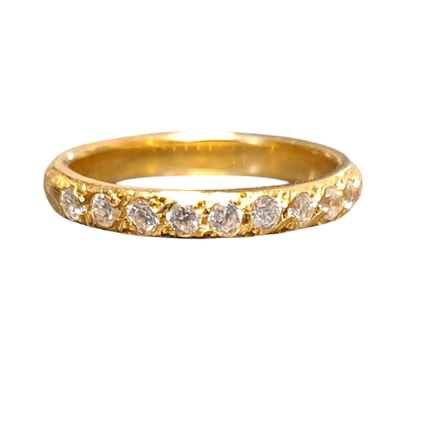 18ct yellow gold eternity ring