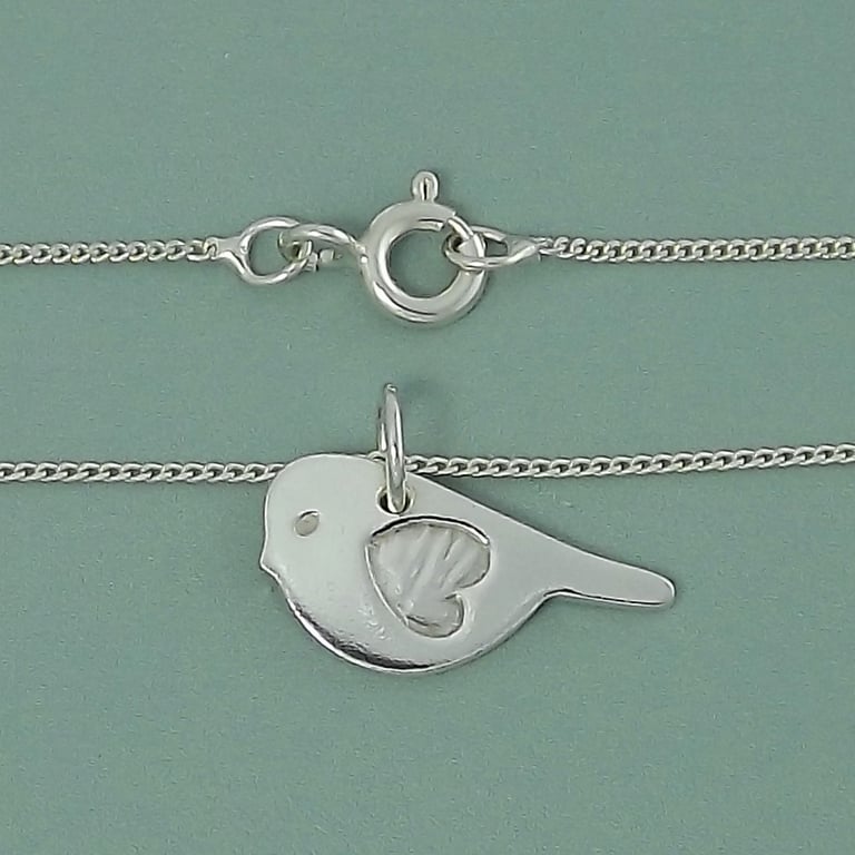 Petite Sterling Silver bird Pendant – Freedom & Guidance Jewellery