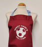 Personalised Football Apron no.1 fan (9-12 yrs) - Made in England.  - Image 4