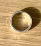 "Plutonium" - Heavy Sterling Silver Ring - 11g - Made To Any Size - 8mm x 3mm - Image 8