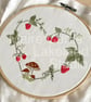 Wild Strawberry Heart Irish Linen Embroidery Kit - Image 7