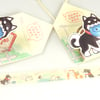 Husky style dog washi Tape, Decorative Tape, Kawaii style cartoon dogs 5m