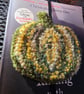 Autumn Halloween pumpkin punch needle bookmark - Image 2