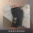 Merino Wool Grey Fingerless Gloves. Texting Gloves. Button gloves. Christmas