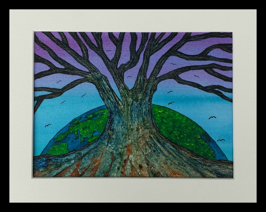 SAVE OUR FUTURE, an original framed painting