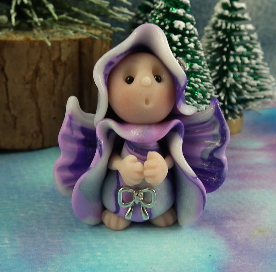 Christmas Flurrier Gnome 'Alana' Season's Herald OOAK Sculpt by Ann Galvin