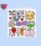 Bestie card for your best friend or bff with lots of puns and cute illustrations - Image 5