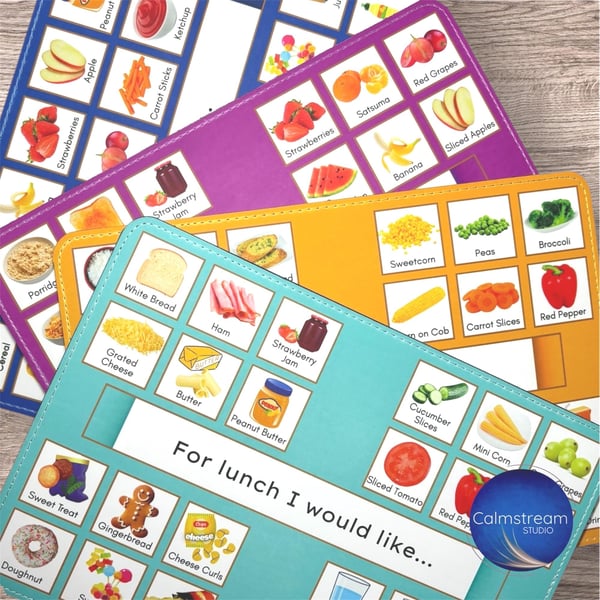 Personalised A4 Food and Drink PECS Visual Communication Board
