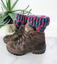 Rainbow Brights Crochet Boot Cuffs, Vibrant Multicoloured Ankle Warmers - Image 2