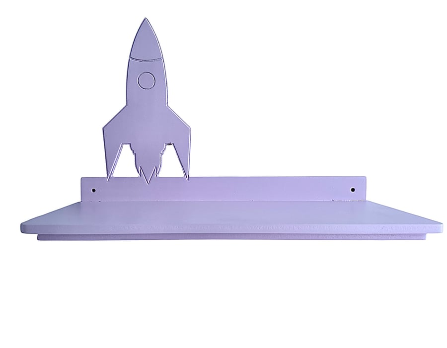 Rocket Wall Shelf – Space Themed Kids Room Decor