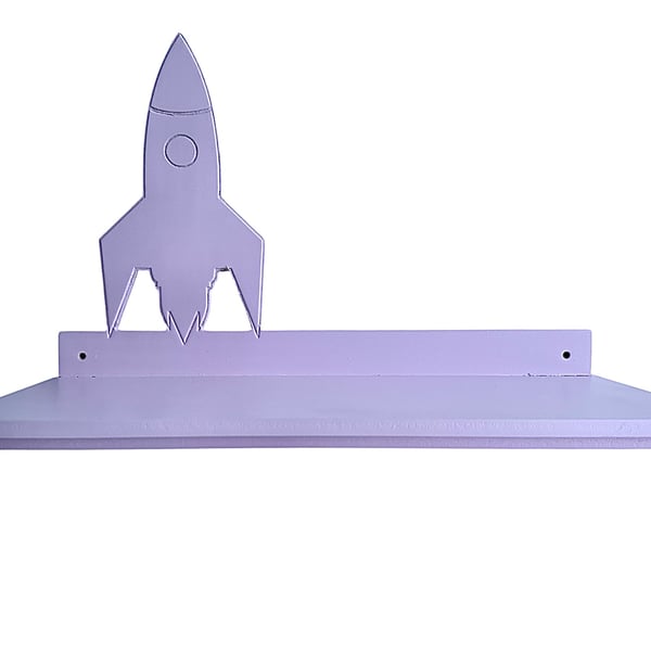 Rocket Wall Shelf – Space Themed Kids Room Decor