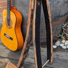 Whiskey Barrel Oak Guitar Stand