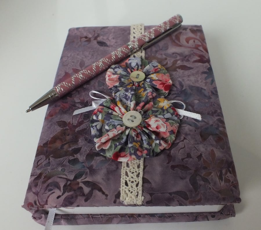 totally up-cycled covered note book