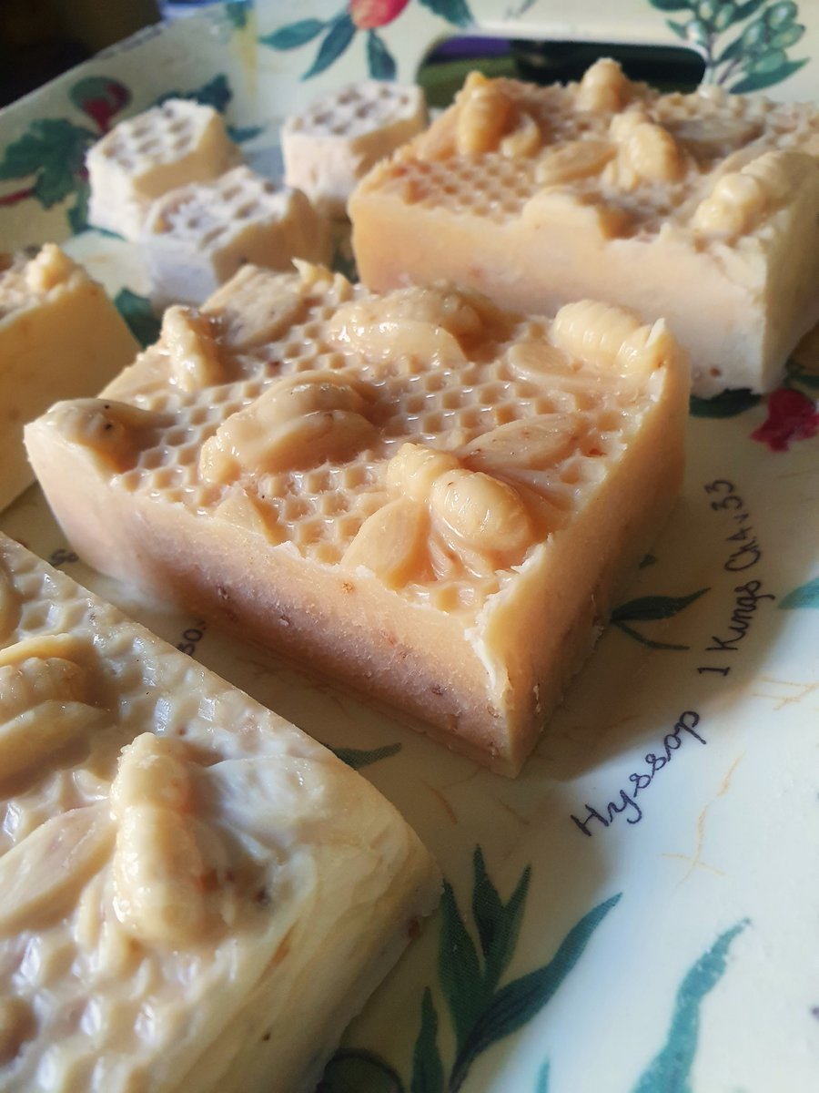 The Bees Knees soap handmade with lavender, honey, beeswax & oatmeal