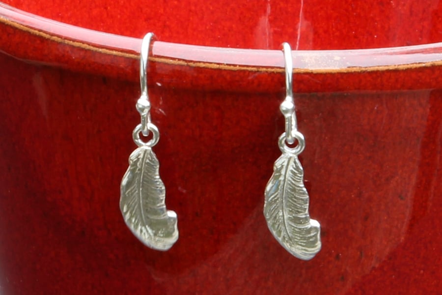 Feather Drop Earrings