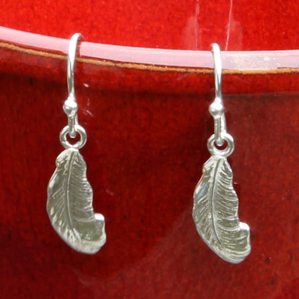 Feather Drop Earrings