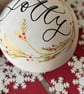 Personalised Ceramic Christmas Bauble, Christmas Tree Decoration  - Image 2