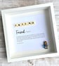 Friend Friendship Scrabble Minifigures Frame Personalised  - Image 3