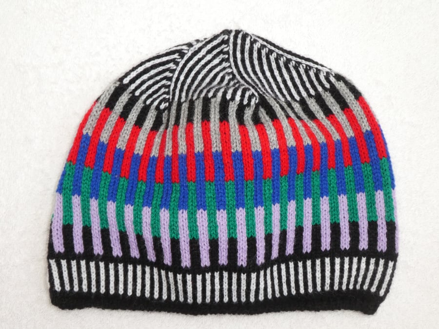 Beanie Style Hat in Multicolours. No 1