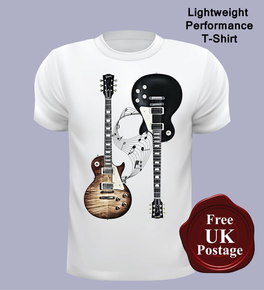 Gibson Les Paul T Shirt, Mens T Shirt, Choose Y... - Folksy