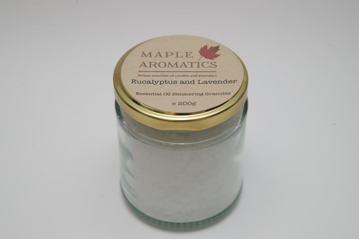 Maple Aromatics Eucalyptus and Lavender Essential Oil 200g Simmering Granules