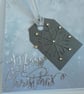 Handmade christmas card. Gift tag. Snowflake. Ref471