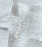 Handmade Fine Silver Orthogonal Pendant Necklace- Heritage Lace Design - Image 2