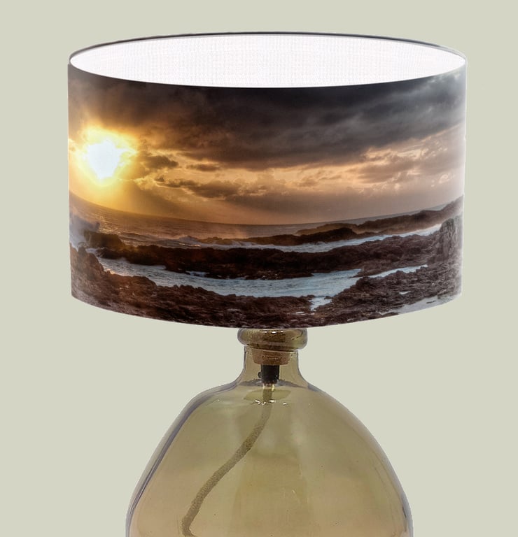 Coastal Sunset Lampshade - Evening Sunset over the sea Lampshade