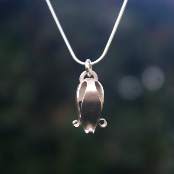 Silver Bluebell Necklace